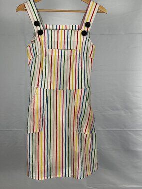 Nooworks Rainbow Stripe Pinafore Dress